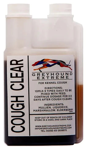 COUGH CLEAR 500ml - Greyhound Extreme papildas