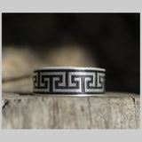 BALTA - 2,5 cm pločio austos juostos antkaklis