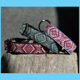 LAUMĖ - 2,5 cm pločio austos juostos antkaklis