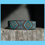 LAUMĖ - 2,5 cm pločio austos juostos antkaklis