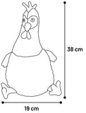 Minkštas žaislas VIŠTA su pypsiuku, 38 cm