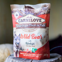 Carnilove kons. šunims Pate Wild Boar with Rosehips 300g